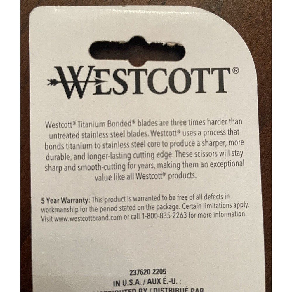 Westcott Titanium Bonded Scissors, 7 Inch straight, Pink New Straight - Picture 2 of 3